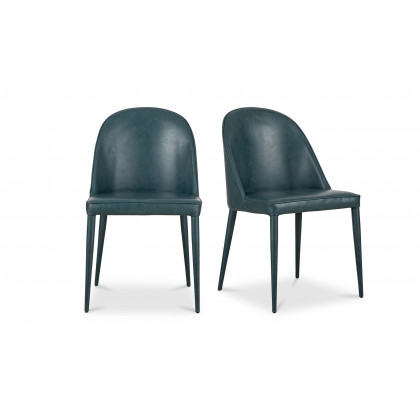 Moe's Burton Contemporary Dining Chair Set of 2 - Dark Teal