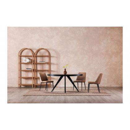 Moe's Lula Contemporary Dining Chair Set of 2 - Cool Tan