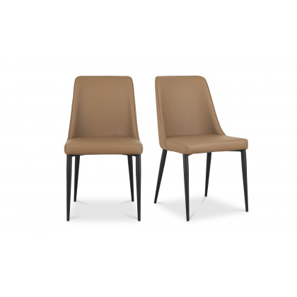 Moe's Lula Contemporary Dining Chair Set of 2 - Cool Tan