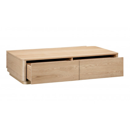 Moe's Round Off Scandinavian Coffee Table - Oak