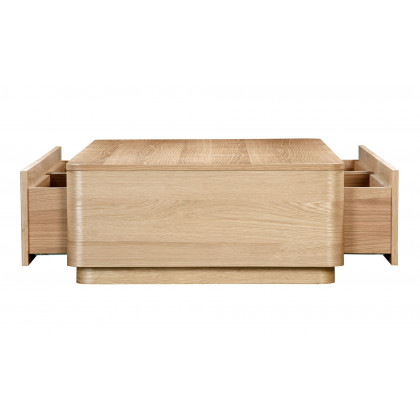Moe's Round Off Scandinavian Coffee Table - Oak