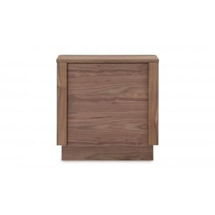 Moe's Round Off Scandinavian Nightstand - Walnut