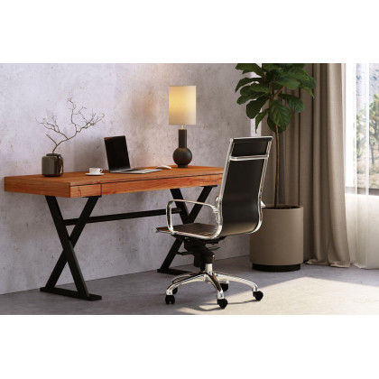 Moe's Studio Office Chair High Back - Gray