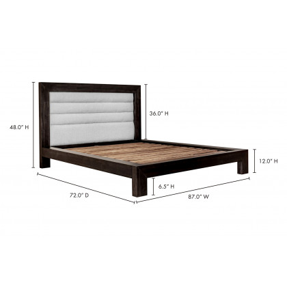 Moe's Ashcroft Bed - Beige, Queen