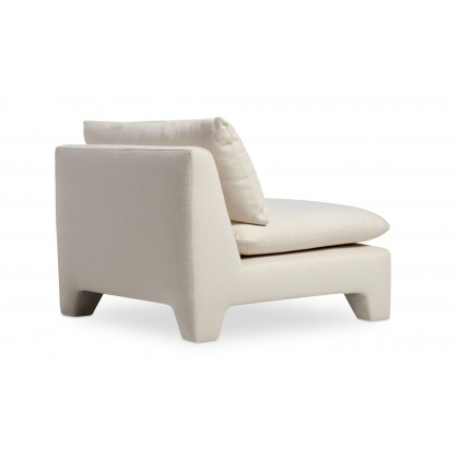 Moe's Estelle Contemporary Lounge Chair - Cream