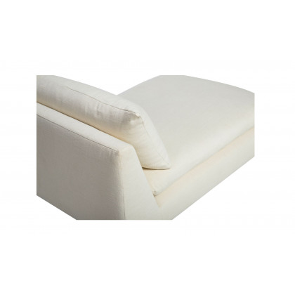 Moe's Estelle Contemporary Chaise - Cream