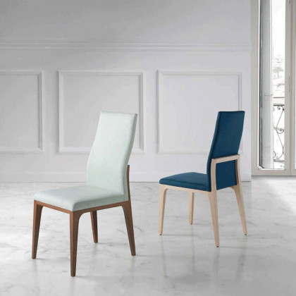 Nacher - Bo Dining Chair in Wood CH Legs, Series A Upholstery