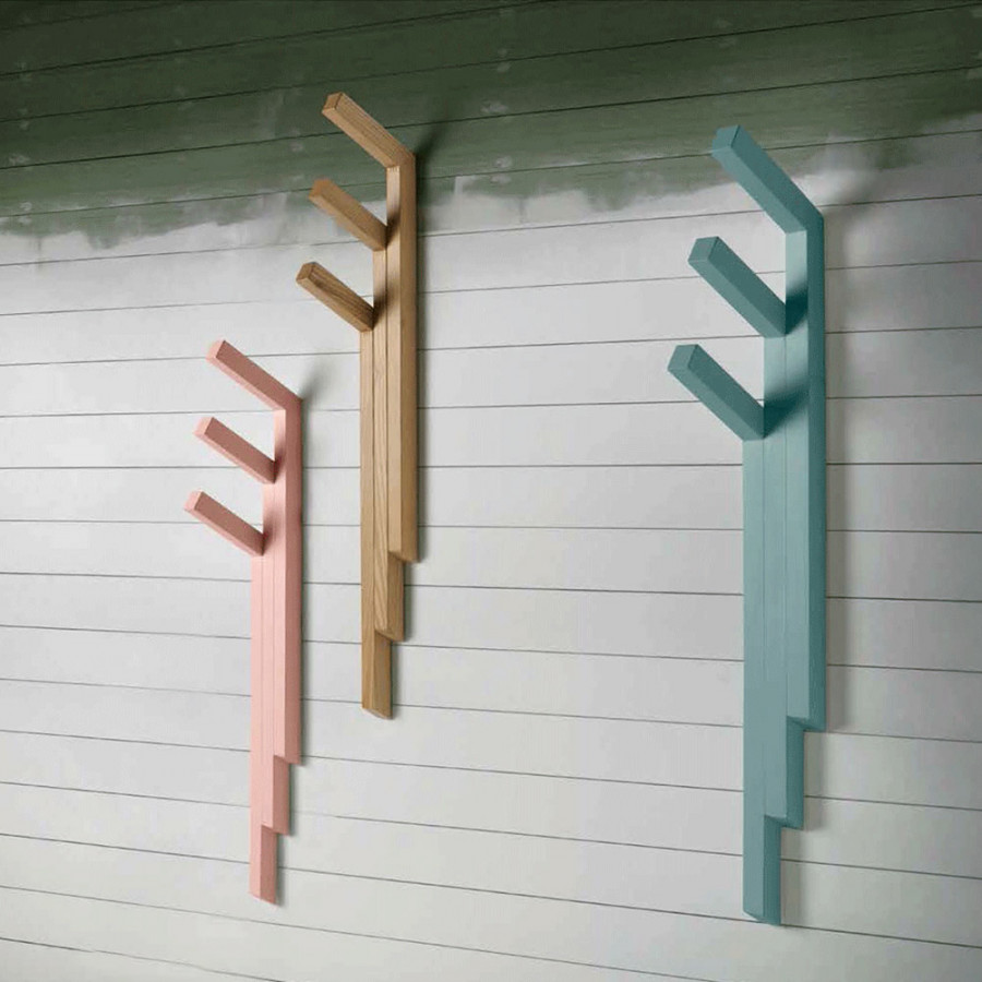 Nacher Hooky Coat Hanger - Wood Sample RAL