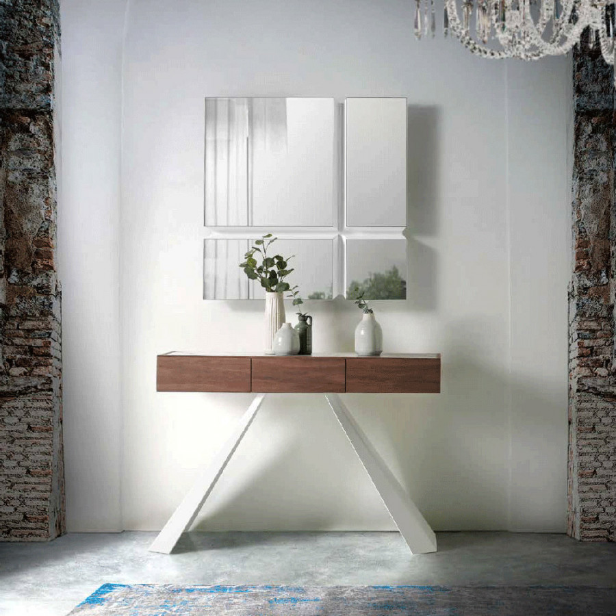 Nacher Vik Console - Wood CH Base, Ceramic A Top