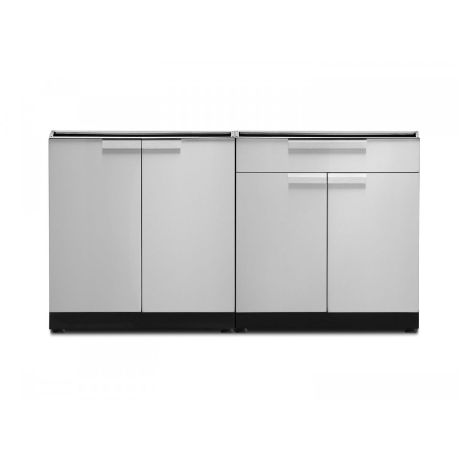 NewAge - Outdoor Kitchen Stainless Steel 2-Piece Modular Cabinet Set (66811)