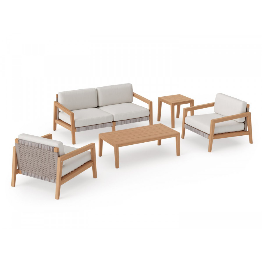 NewAge - Lakeside 4 Seater Chat Set with Coffee Table & Side Table