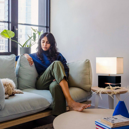 Nova Of CA - Zen Reclining Table Lamp with Night Light