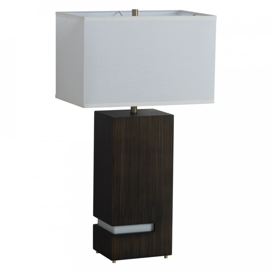 Nova Of CA Zen Standing Table Lamp with Night Light - Gilded Ebony