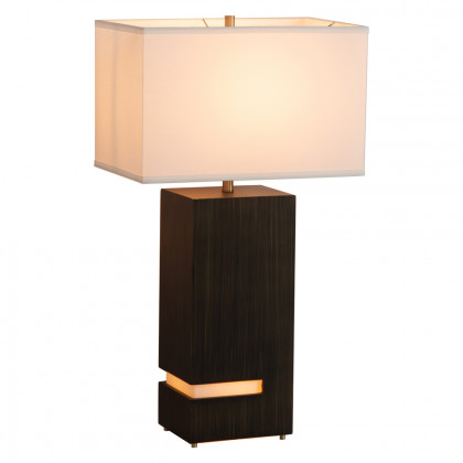 Nova Of CA Zen Standing Table Lamp with Night Light - Gilded Ebony