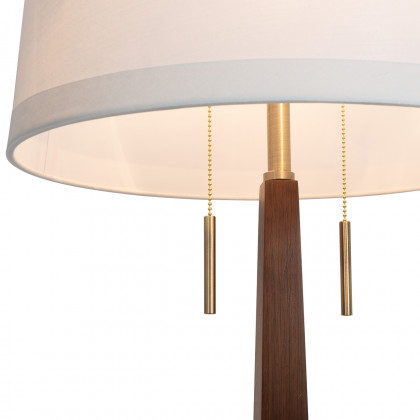 Nova Of CA - Taper Table Lamp Dark Walnut