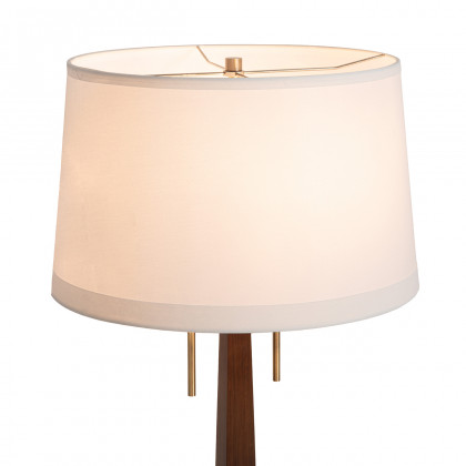 Nova Of CA - Taper Table Lamp Dark Walnut