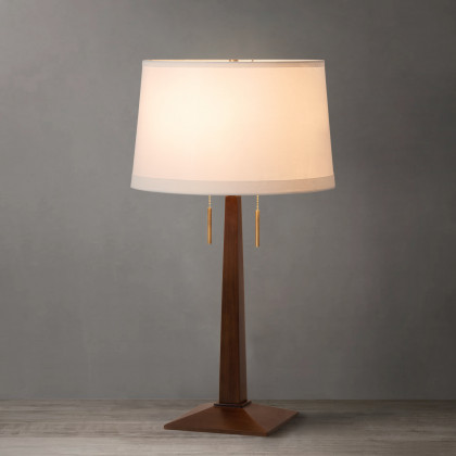 Nova Of CA - Taper Table Lamp Dark Walnut