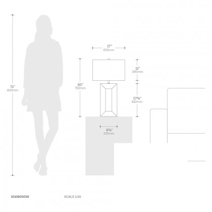 Nova Of CA - Julie Standing Table Lamp