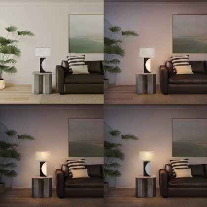 Nova Of CA - Half Moon Table Lamp