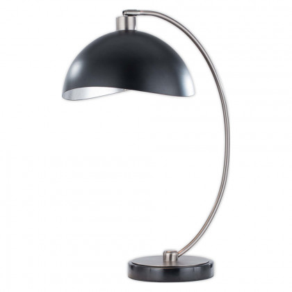 Nova Of CA Luna Bella Table Lamp - Nickel/Matte Black/Silver Leaf