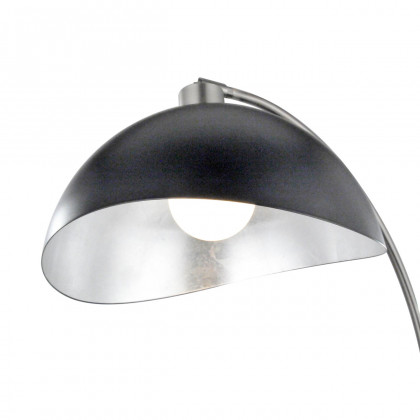 Nova Of CA Luna Bella Table Lamp - Nickel/Matte Black/Silver Leaf