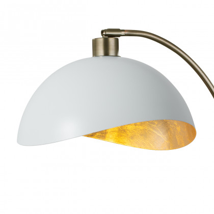 Nova Of CA Luna Bella Table Lamp - Brass/Matte White/Gold Leaf