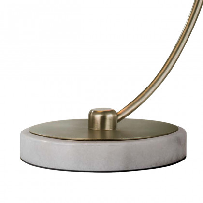 Nova Of CA Luna Bella Table Lamp - Brass/Matte White/Gold Leaf