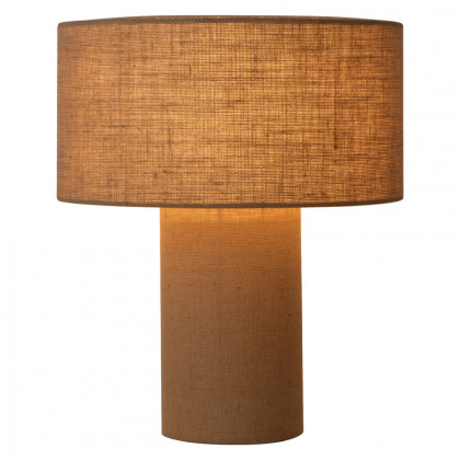 Nova Of CA Moonlight Table Lamp - Woven Burlap Shade