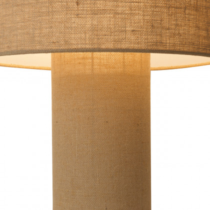 Nova Of CA Moonlight Table Lamp - Woven Burlap Shade