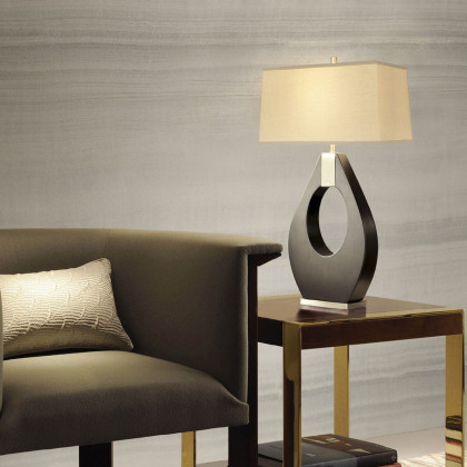 Nova Of CA Pearson Table Lamp - Pecan