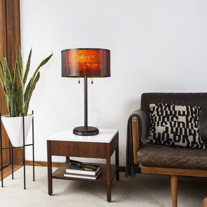 Nova Of CA - Layers Natural Mica Table Lamp