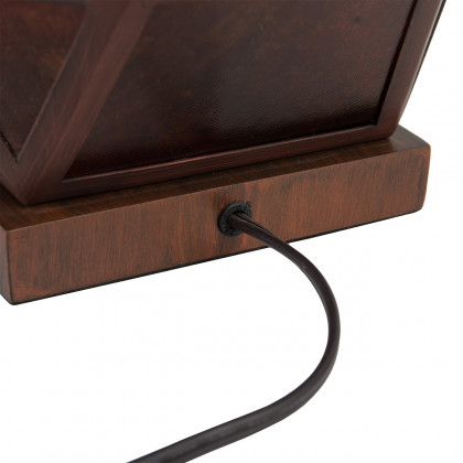 Nova Of CA - Artifact Natural Mica Table Lamp with Nightlight 22", Gunmetal, Charcoal Gray, 4-way rotary switch