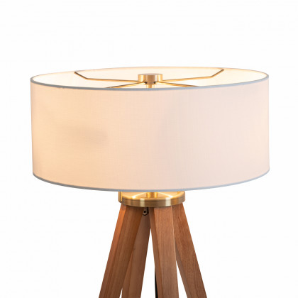Nova Of CA Quattro Table Lamp - Natural Ash