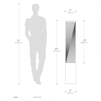 Nova Of CA - Torque Tall Base Accent Floor Lamp Espresso