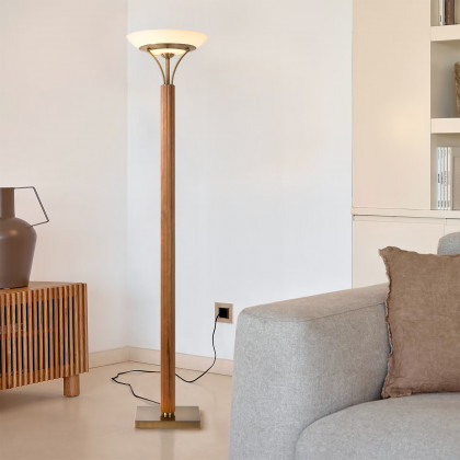Nova Of CA Tambo Torchiere Floor Lamp - Natural Ash
