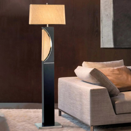 Nova Of CA Half Moon Floor Lamp - Dark Brown