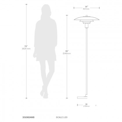Nova Of CA - Rancho Mirage Floor Lamp Matte Black