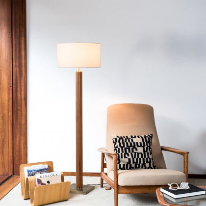 Nova Of CA Tambo Floor Lamp - Natural Ash