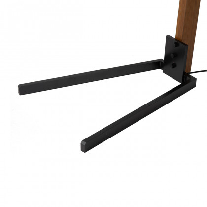 Nova Of CA Morelli Arc Floor Lamp - Weathered Brass & Walnut