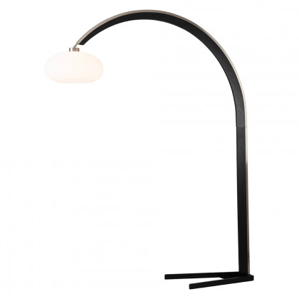 Nova Of CA - Vaulted Arc Floor Lamp Satin Nickel