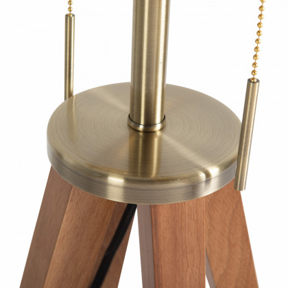 Nova Of CA Quattro Floor Lamp - Natural Ash