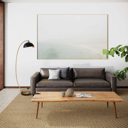 Nova Of CA Luna Bella Chairside Arc Floor Lamp - Brass/Matte Black/Gold Leaf