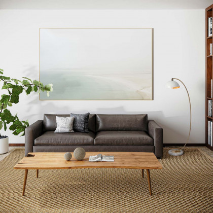 Nova Of CA Luna Bella Chairside Arc Floor Lamp - Brass/Matte White/Gold Leaf