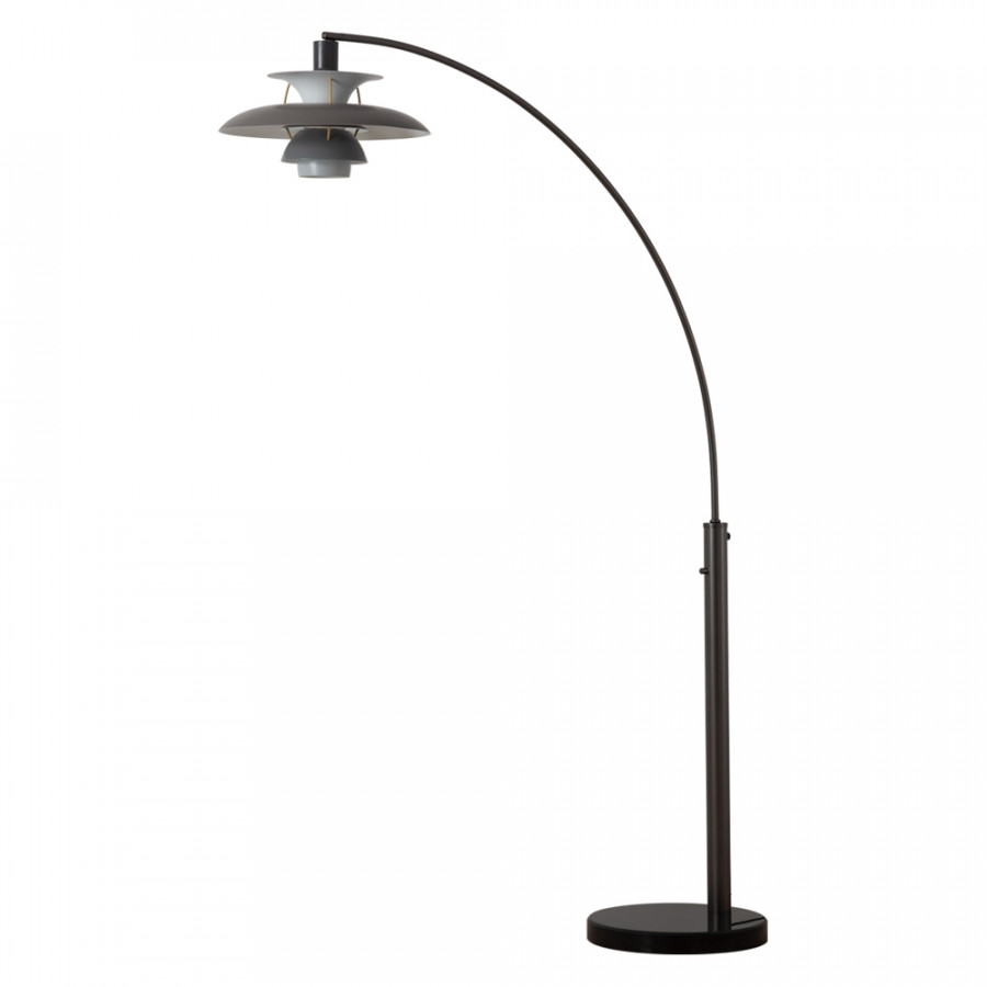 Nova Of CA - Palm Springs 1 Light Arc Floor Lamp Gunmetal