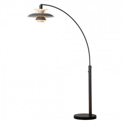 Nova Of CA - Palm Springs 1 Light Arc Floor Lamp Gunmetal