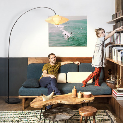 Nova Of CA - Roswell 1 Light Arc Floor Lamp
