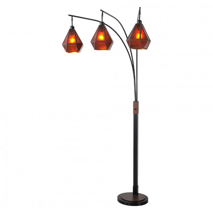 Nova Of CA - Artifact 3 Light Arc Floor Lamp