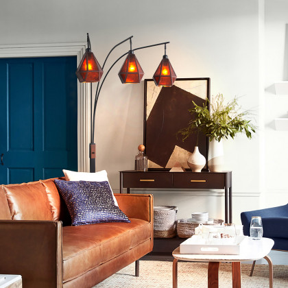 Nova Of CA - Artifact 3 Light Arc Floor Lamp
