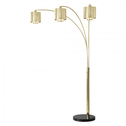 Nova Of CA Marilyn 3 Light Arc Floor Lamp - Weathered Brass