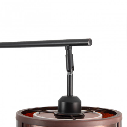 Nova Of CA - Layers Natural Mica 3 Light Arc Floor Lamp
